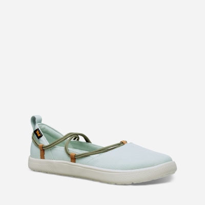 Teva Voya Infinity MJ - Women's Teva Slip Ons - Mint / Olive | India (EVFZ83157)